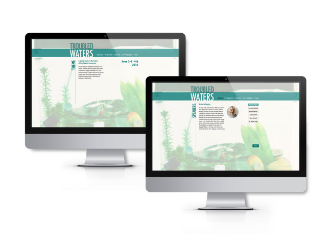 Simple webpages for the conference that outline the main details of the event.