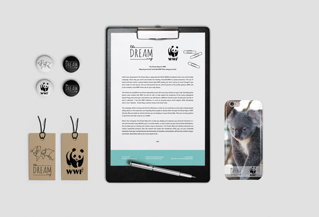WWF Campaign press release and phone case